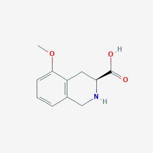 molecular formula C11H13NO3 B8241963 (S)-5-Methoxy-1,2,3,4-tetrahydroisoquinoline-3-carboxylic acid 
