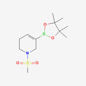 molecular formula C12H22BNO4S B8241964 1-methylsulfonyl-5-(4,4,5,5-tetramethyl-1,3,2-dioxaborolan-2-yl)-3,6-dihydro-2H-pyridine 