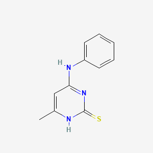 molecular formula C11H11N3S B8241967 4-Methyl-6-(phenylamino)pyrimidine-2-thiol 