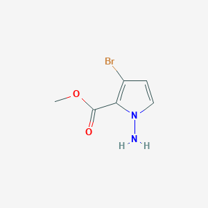 molecular formula C6H7BrN2O2 B8241982 methyl 1-amino-3-bromo-1H-pyrrole-2-carboxylate 