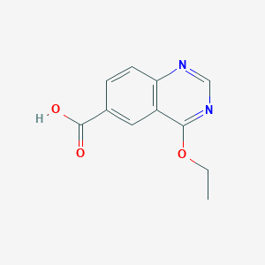 molecular formula C11H10N2O3 B8241989 4-Ethoxyquinazoline-6-carboxylic acid 