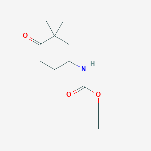 molecular formula C13H23NO3 B8242000 tert-ButylN-(3,3-dimethyl-4-oxocyclohexyl)carbamate 
