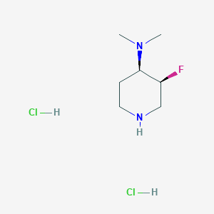 molecular formula C7H17Cl2FN2 B8242002 (3S,4R)-3-Fluoro-N,N-dimethylpiperidin-4-amine dihydrochloride 