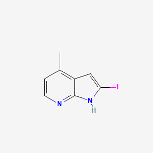 molecular formula C8H7IN2 B8242014 2-Iodo-4-methyl-7-azaindole 