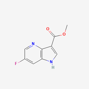 molecular formula C9H7FN2O2 B8242099 methyl 6-fluoro-1H-pyrrolo[3,2-b]pyridine-3-carboxylate 