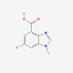 molecular formula C9H7FN2O2 B8242111 6-Fluoro-1-methyl-benzimidazole-4-carboxylic acid 