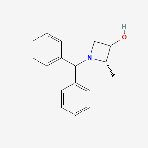 molecular formula C17H19NO B8242208 (2S)-1-(diphenylmethyl)-2-methylazetidin-3-ol 