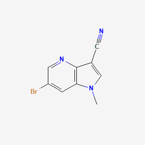 molecular formula C9H6BrN3 B8242224 6-bromo-1-methyl-1H-pyrrolo[3,2-b]pyridine-3-carbonitrile 