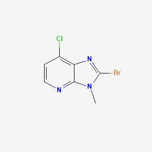 molecular formula C7H5BrClN3 B8242237 2-bromo-7-chloro-3-methyl-3H-imidazo[4,5-b]pyridine 
