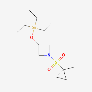 1-[(1-Methylcyclopropyl)sulfonyl]-3-[(triethylsilyl)oxy]azetidine