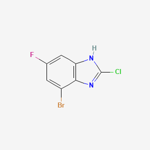 4-Bromo-2-chloro-6-fluoro-1H-1,3-benzimidazole