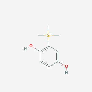 molecular formula C9H14O2Si B8242307 2-(Trimethylsilyl)benzene-1,4-diol CAS No. 15288-57-0
