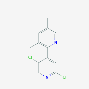 molecular formula C12H10Cl2N2 B8242328 2',5'-Dichloro-3,5-dimethyl-2,4'-bipyridine 