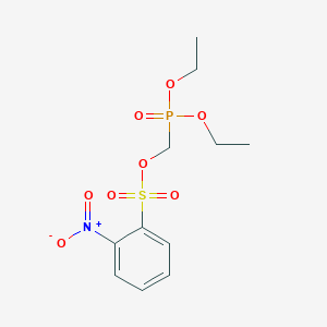 molecular formula C11H16NO8PS B8242358 Diethoxyphosphorylmethyl 2-nitrobenzenesulfonate 
