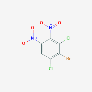 molecular formula C6HBrCl2N2O4 B8242366 2-Bromo-1,3-dichloro-4,5-dinitrobenzene 
