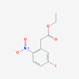 molecular formula C10H10INO4 B8242371 Ethyl 5-iodo-2-nitrophenylacetate 