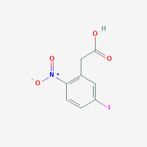 molecular formula C8H6INO4 B8242378 5-Iodo-2-nitrophenylacetic acid 