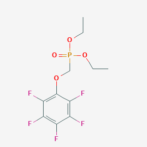 molecular formula C11H12F5O4P B8242389 1-(Diethoxyphosphorylmethoxy)-2,3,4,5,6-pentafluorobenzene 