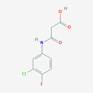 B082424 3-[(3-Chloro-4-fluorophenyl)amino]-3-oxopropanoic acid CAS No. 905810-26-6