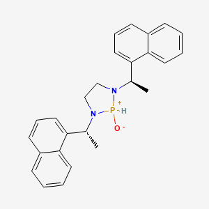 molecular formula C26H27N2OP B8242412 1,3-Bis[(R)-1-(1-naphthyl)ethyl]-1,3,2-diazaphospholidine 2-oxide 