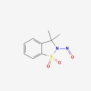 molecular formula C9H10N2O3S B8242464 3,3-Dimethyl-2-nitroso-2,3-dihydrobenzo[d]isothiazole 1,1-dioxide 