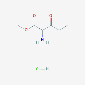 Methyl 2-amino-4-methyl-3-oxopentanoate hydrochloride