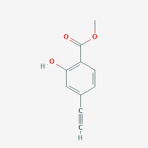 molecular formula C10H8O3 B8242472 Methyl 4-ethynyl-2-hydroxybenzoate 