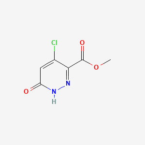 molecular formula C6H5ClN2O3 B8242481 Methyl 4-chloro-6-oxo-1,6-dihydropyridazine-3-carboxylate 