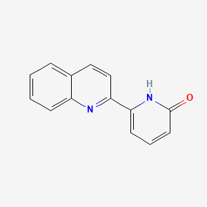molecular formula C14H10N2O B8242511 6-(喹啉-2-基)吡啶-2-醇 