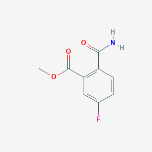molecular formula C9H8FNO3 B8242587 5-Fluoro-phthalamic acid methyl ester 