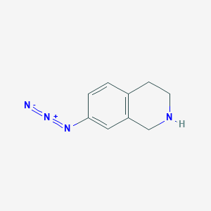 molecular formula C9H10N4 B8242613 7-Azido-1,2,3,4-tetrahydroisoquinoline 