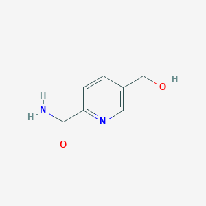 molecular formula C7H8N2O2 B8242640 5-(hydroxymethyl)-2-Pyridinecarboxamide 
