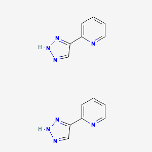 molecular formula C14H12N8 B8242641 2-(1H-1,2,3-Triazol-4-YL)pyridine and 2-(2H-1,2,3-triazol-4-YL)pyridine 