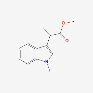 molecular formula C13H15NO2 B8242689 methyl 2-(1-methyl-1H-indol-3-yl)propanoate CAS No. 72228-40-1