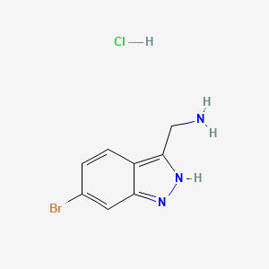 [(6-Bromo-1H-indazol-3-YL)methyl]amine hydrochloride