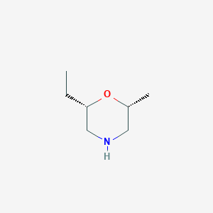 molecular formula C7H15NO B8242769 (2S,6R)-2-ethyl-6-methylmorpholine 
