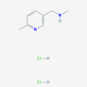 molecular formula C8H14Cl2N2 B8242779 Methyl[(6-methylpyridin-3-YL)methyl]amine dihydrochloride 