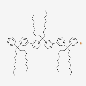 molecular formula C87H121Br B8242818 7-Bromo-9,9,9',9',9'',9''-hexaoctyl-9H,9'H,9''H-2,2':7',2''-terfluorene 