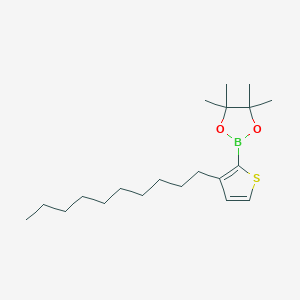 molecular formula C20H35BO2S B8242823 2-(3-Decylthiophen-2-yl)-4,4,5,5-tetramethyl-1,3,2-dioxaborolane 