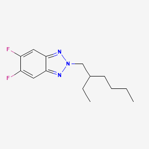 molecular formula C14H19F2N3 B8242824 2-(2-Ethylhexyl)-5,6-difluoro-2H-benzo[d][1,2,3]triazole 