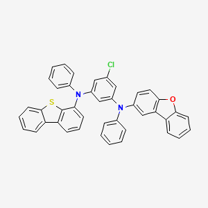 5-chloro-N1-(dibenzo[b,d]furan-2-yl)-N3-(dibenzo[b,d]thiophen-4-yl)-N1,N3-diphenylbenzene-1,3-diamine