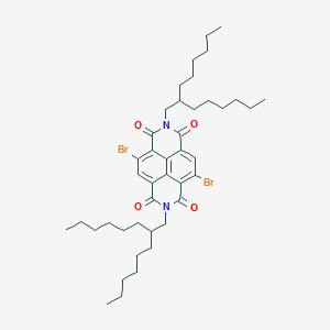 molecular formula C42H60Br2N2O4 B8242850 4,9-Dibromo-2,7-bis(2-hexyloctyl)benzo[lmn][3,8]phenanthroline-1,3,6,8(2H,7H)-tetraone 
