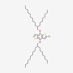 molecular formula C50H85BrO2S2 B8242858 2-溴-4,8-双((2-辛基十二烷基)氧基)苯并[1,2-b:4,5-b']二噻吩 