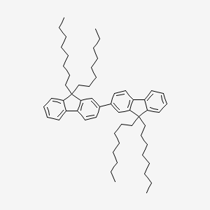 molecular formula C58H82 B8242883 9,9,9',9'-Tetraoctyl-9H,9'H-2,2'-bifluorene 