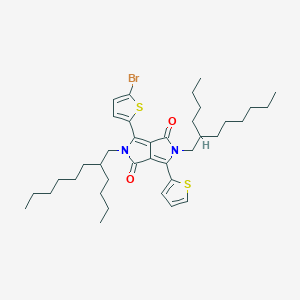 molecular formula C38H55BrN2O2S2 B8242885 3-(5-Bromothiophen-2-yl)-2,5-bis(2-butyloctyl)-6-(thiophen-2-yl)-2,5-dihydropyrrolo[3,4-c]pyrrole-1,4-dione 