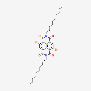 molecular formula C34H44Br2N2O4 B8242886 4,9-Dibromo-2,7-didecylbenzo[lmn][3,8]phenanthroline-1,3,6,8(2H,7H)-tetraone 