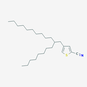 molecular formula C25H43NS B8242893 4-(2-Octyldodecyl)thiophene-2-carbonitrile 