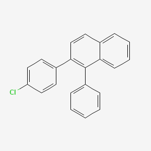 molecular formula C22H15Cl B8242920 2-(4-Chlorophenyl)-1-phenylnaphthalene 