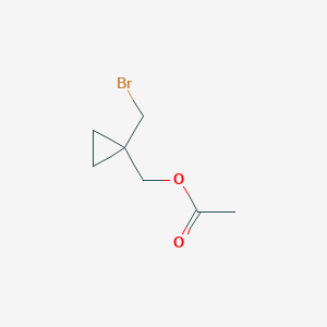 molecular formula C7H11BrO2 B8242942 [1-(Bromomethyl)cyclopropyl]methyl acetate 