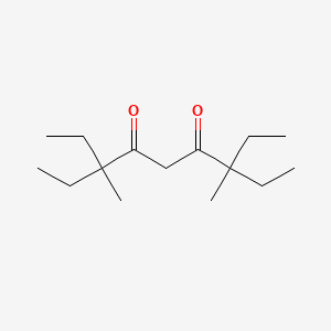 molecular formula C15H28O2 B8242973 3,7-Diethyl-3,7-dimethylnonane-4,6-dione 